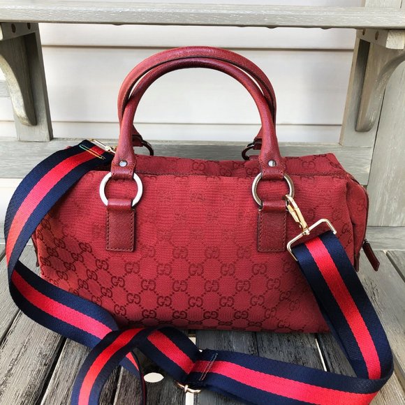 Gucci Handbags - Gucci Vintage Monogram Red Bag